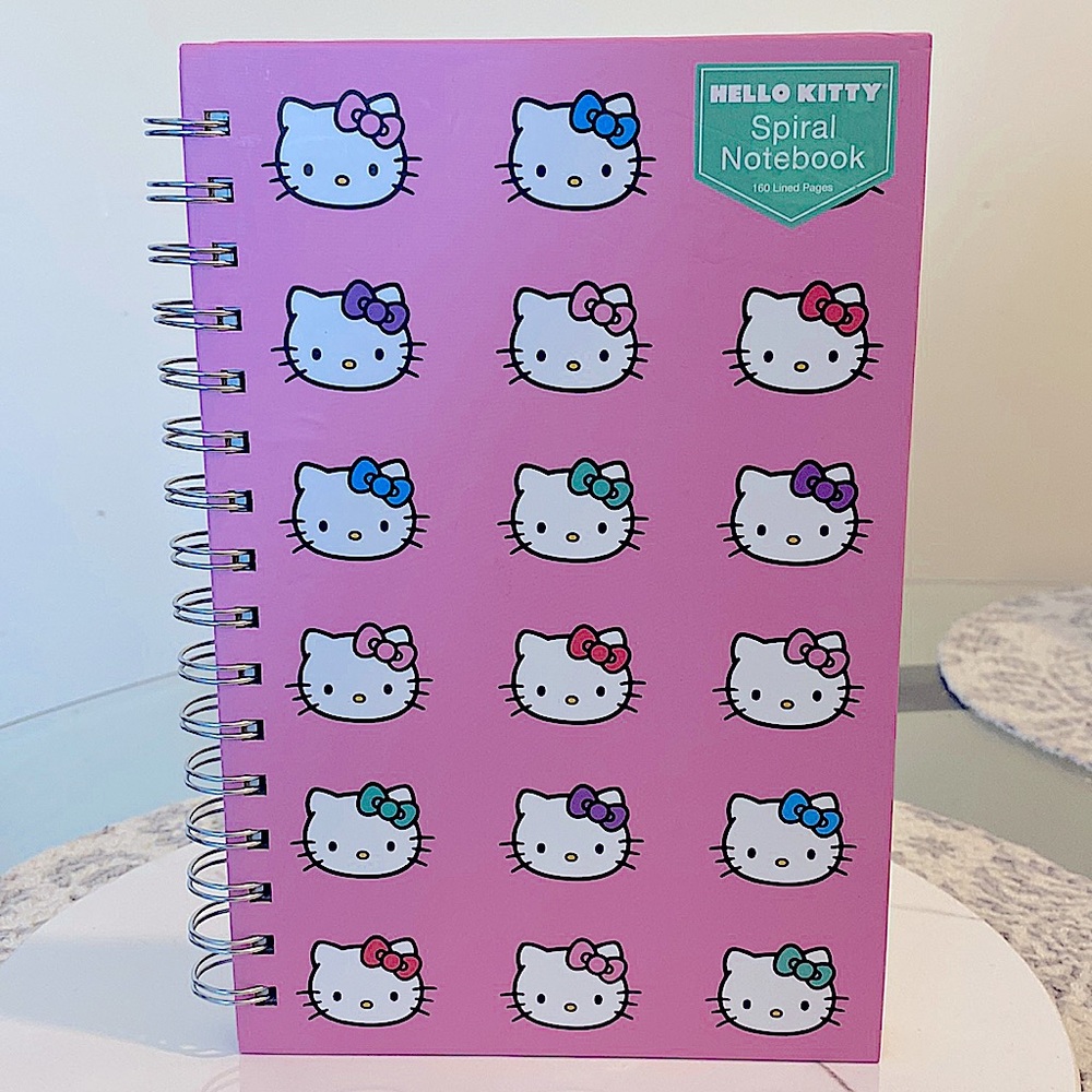 Hello Kitty - Hard Cover Spiral Notebook